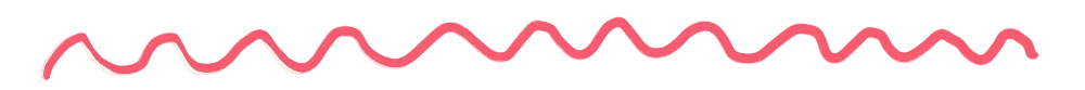 Red wavy line on a white background
